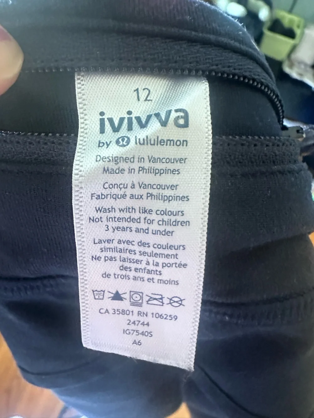 Ivivva Speedy Running Shorts Navy Blue Girls Size 12 Active Style